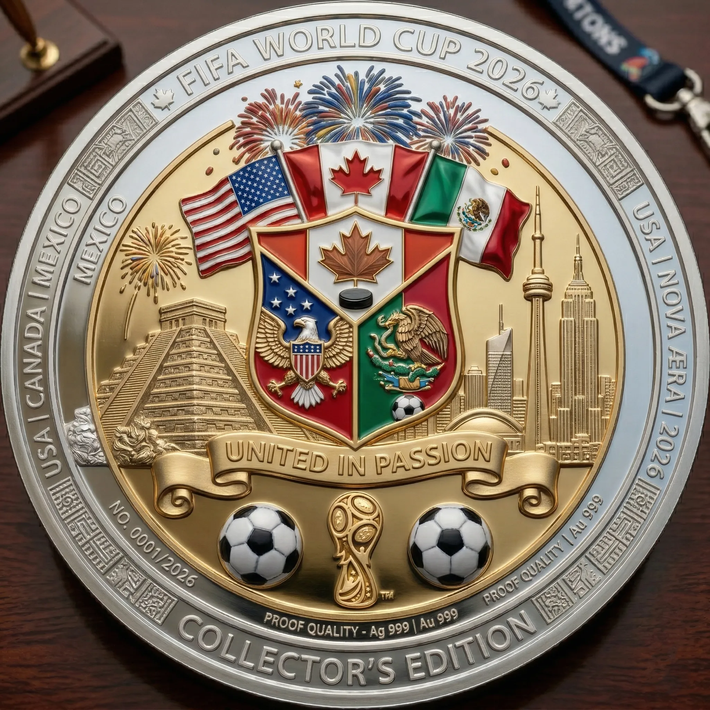 ⚽2026 World Cup Legacy Challenge Coin🏆 ★LIMITED EDITION • ONLY 2,026 AVAILABLE★