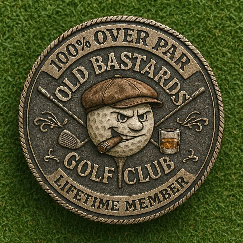 ⛳️Last Day 50% OFF - "Over Par Old Bastards" Golf Coin🏌️‍♂️