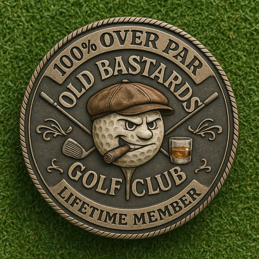 ⛳️Last Day 50% OFF - "Over Par Old Bastards" Golf Coin🏌️‍♂️