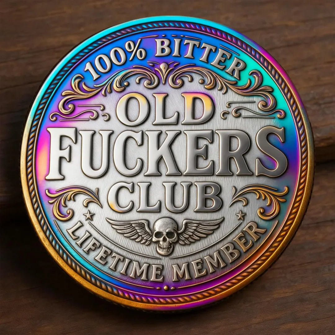 😎Last Day 50% OFF - Old F*ckers Club – Lifetime Member Coin🤘