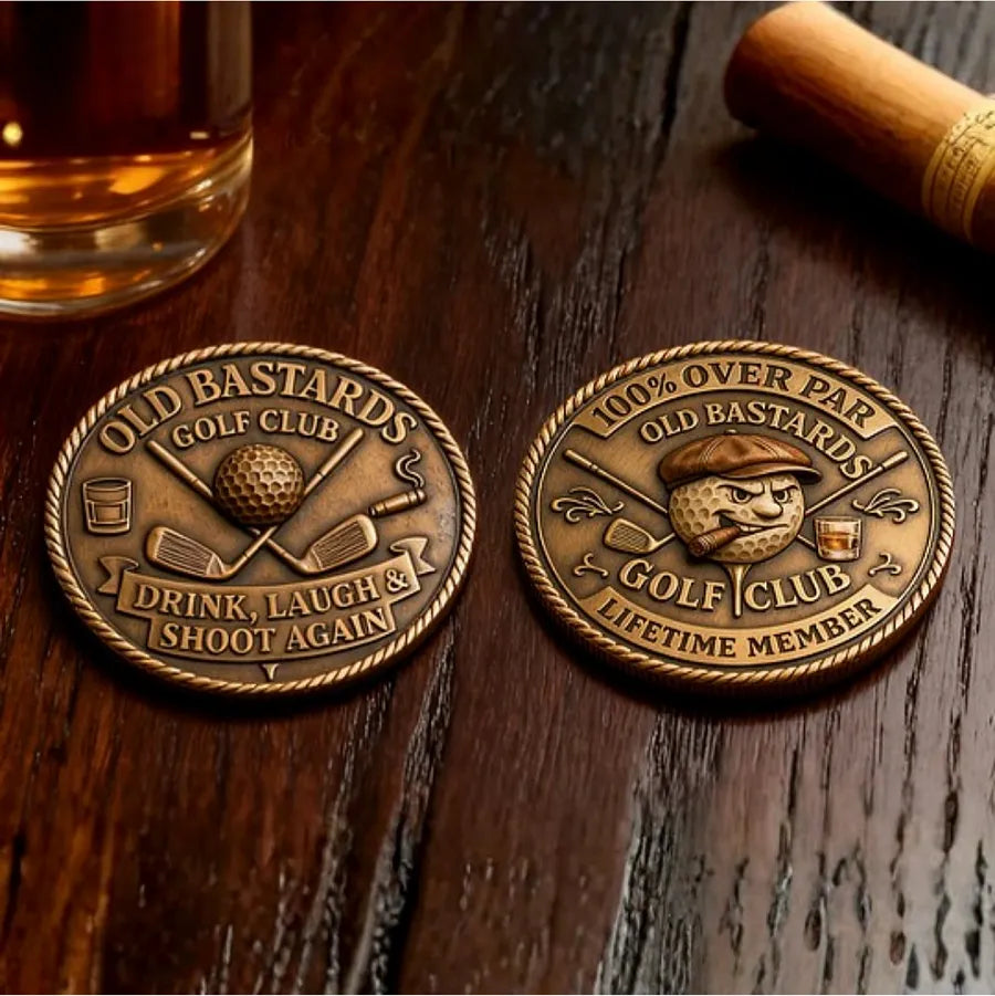⛳️Last Day 50% OFF - "Over Par Old Bastards" Golf Coin🏌️‍♂️