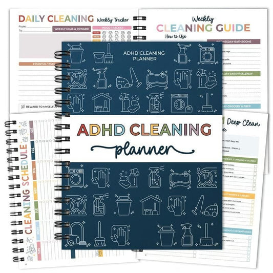 📕2026 ADHD Cleaning Planner — Designed for ADHD Minds