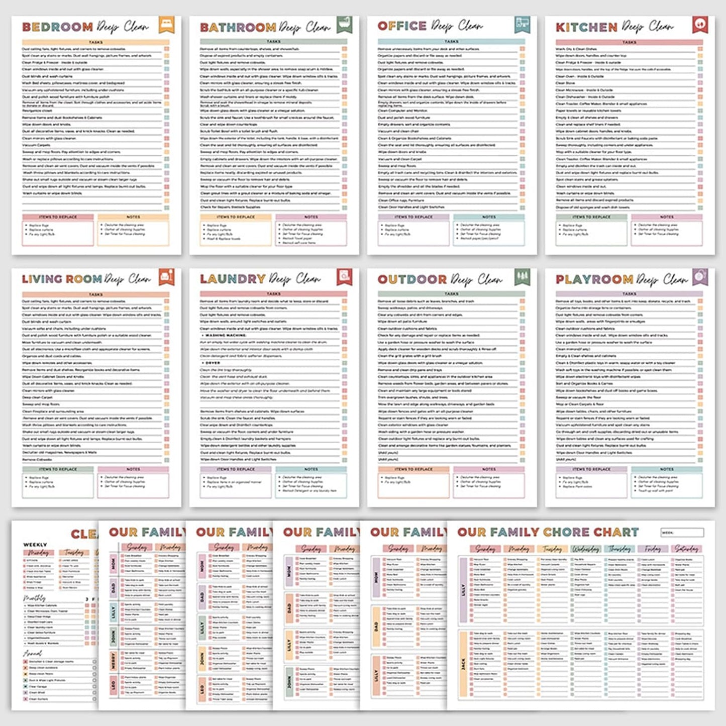 📕2026 ADHD Cleaning Planner — Designed for ADHD Minds
