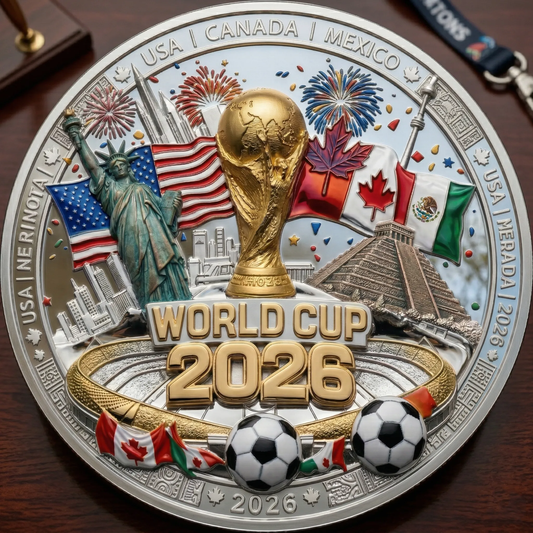 ⚽2026 World Cup Legacy Challenge Coin🏆 ★LIMITED EDITION • ONLY 2,026 AVAILABLE★
