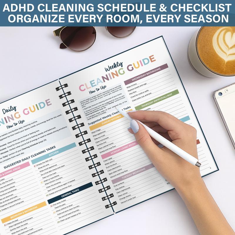 📕2026 ADHD Cleaning Planner — Designed for ADHD Minds