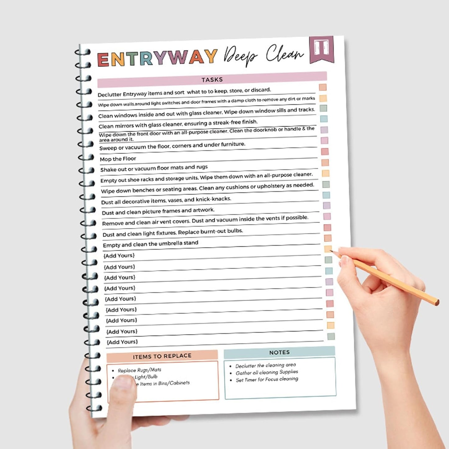 📕2026 ADHD Cleaning Planner — Designed for ADHD Minds