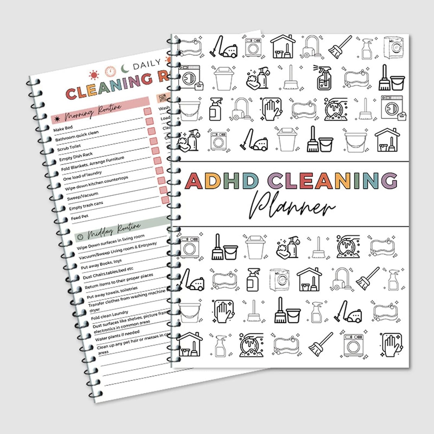 📕2026 ADHD Cleaning Planner — Designed for ADHD Minds