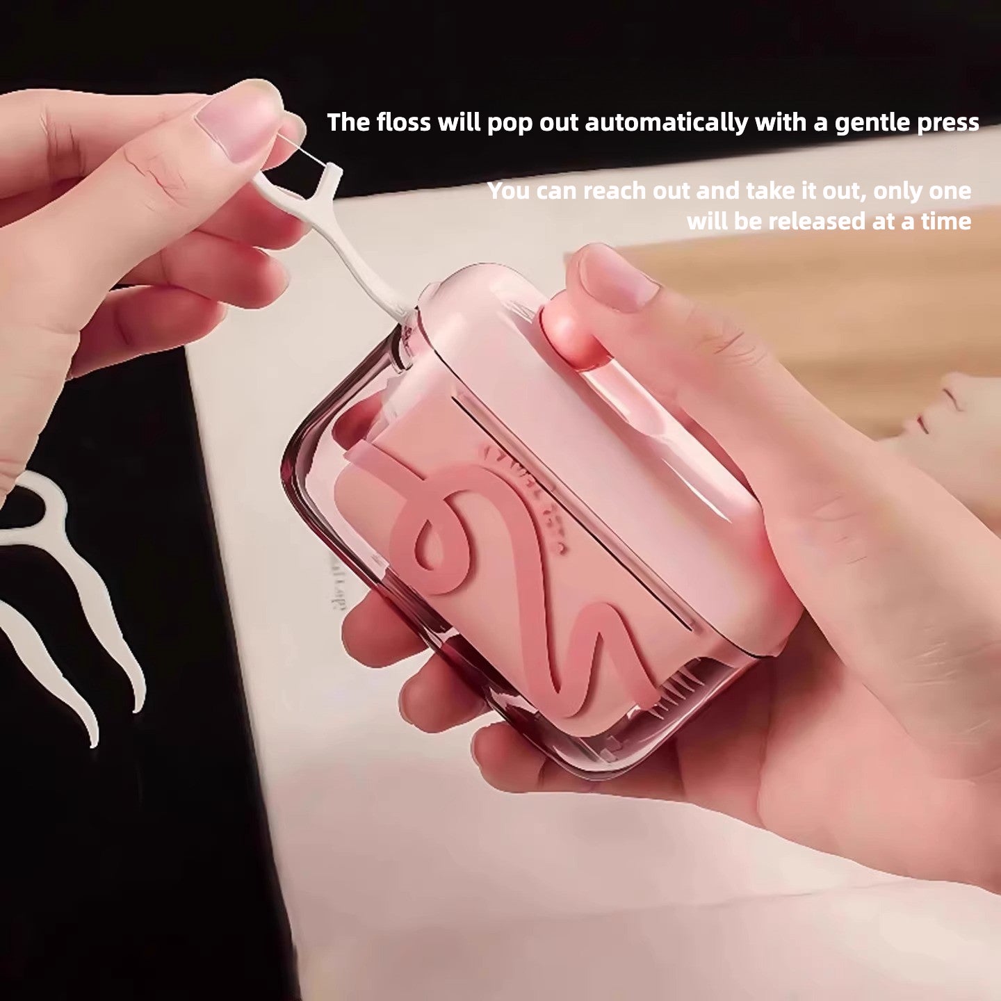 Portable Dental Floss Pick Storage Box