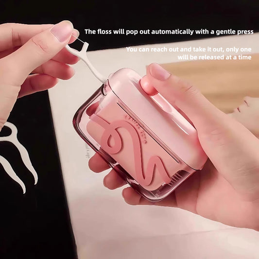 Portable Dental Floss Pick Storage Box