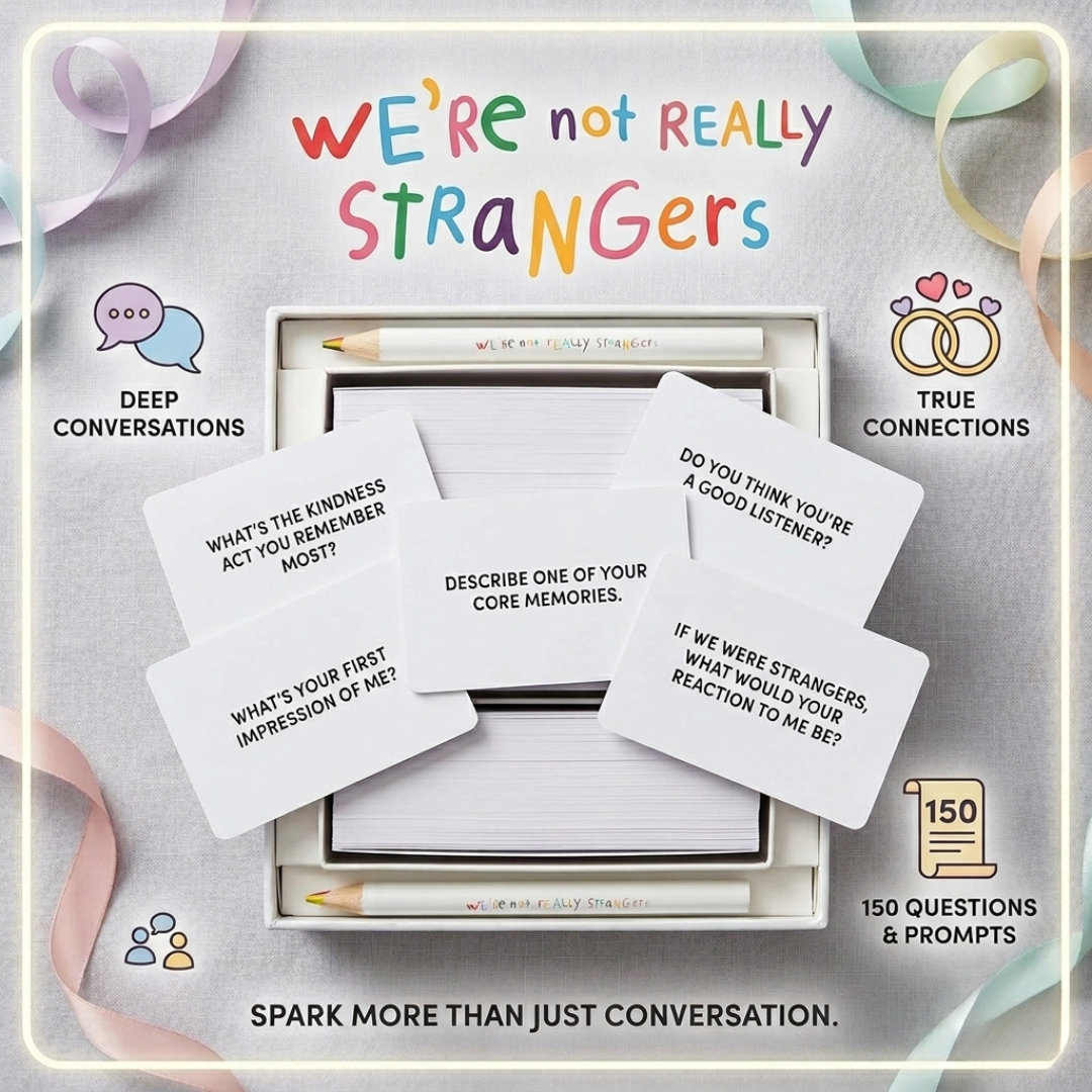 We're Not Really Strangers Kids Edition -  150 Conversation & Activity Cards for Kids, Adults, & Teens