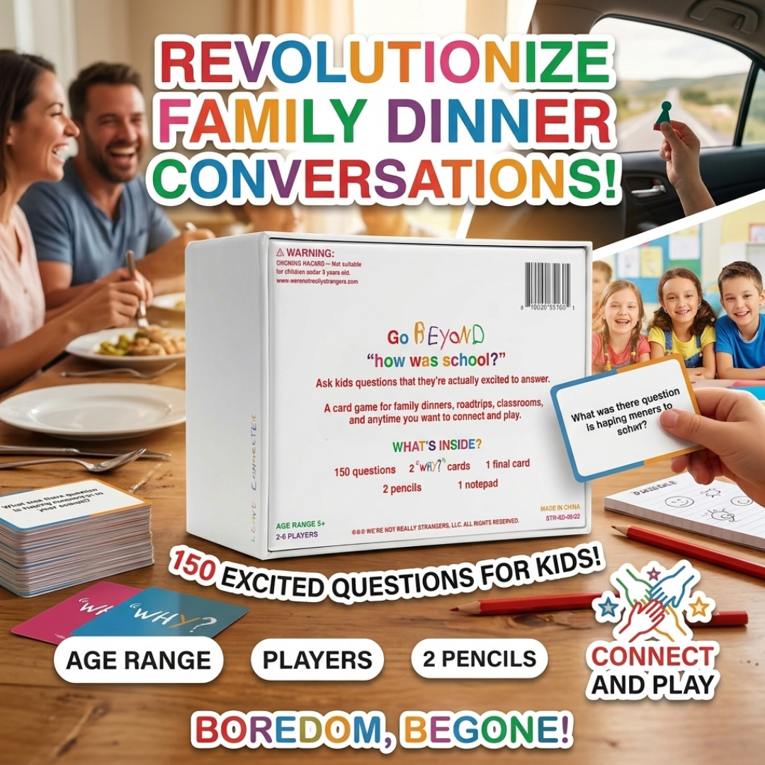 We're Not Really Strangers Kids Edition -  150 Conversation & Activity Cards for Kids, Adults, & Teens
