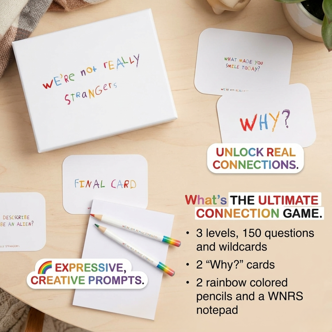 We're Not Really Strangers Kids Edition -  150 Conversation & Activity Cards for Kids, Adults, & Teens