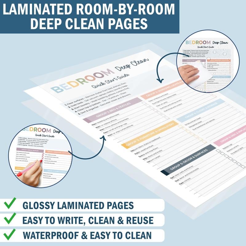 📕2026 ADHD Cleaning Planner — Designed for ADHD Minds