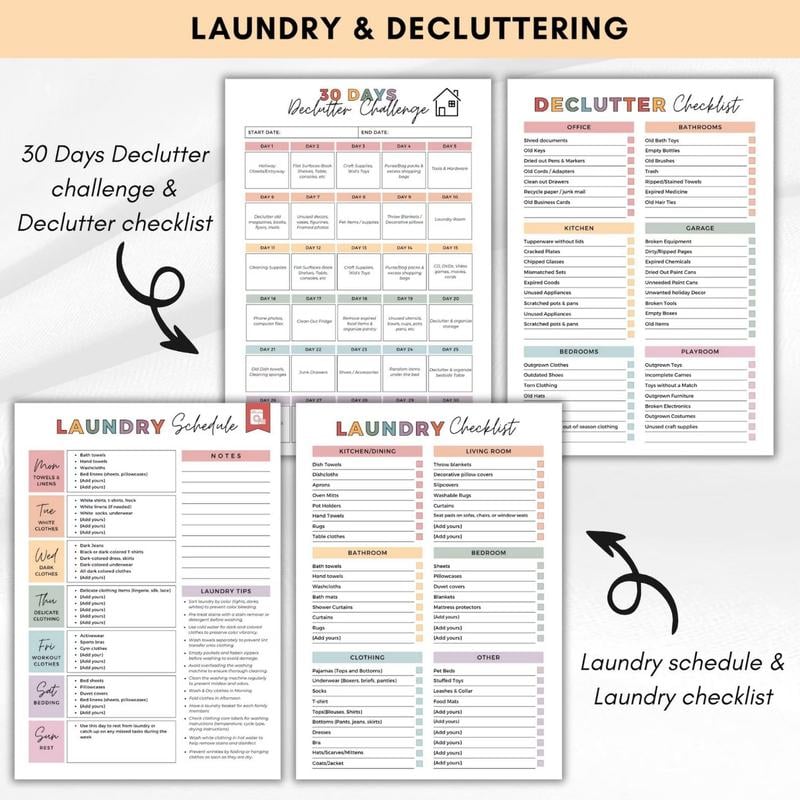 📕2026 ADHD Cleaning Planner — Designed for ADHD Minds