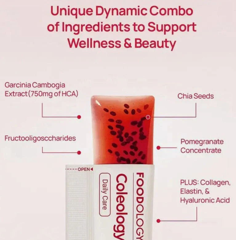 FOODOLOGY Coleology Cutting Jelly Weight Loss Supplements 250g(25g X 10 Sticks)